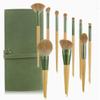10Pcs Makeup Brush Set Premium Synthetic Powder Foundation Contour Blush Concealer Eye Shadow Blending Liner Make Up Brush Kit Light Grey (10Pcs kit with Envelope bag) view 1