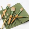 10Pcs Makeup Brush Set Premium Synthetic Powder Foundation Contour Blush Concealer Eye Shadow Blending Liner Make Up Brush Kit Light Grey (10Pcs kit with Envelope bag) view 2