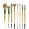 10Pcs Makeup Brush Set Premium Synthetic Powder Foundation Contour Blush Concealer Eye Shadow Blending Liner Make Up Brush Kit Light Grey (10Pcs kit with Envelope bag) view 3