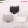 3pcs/Set 1.5mm/3mm/4.5mm Universal Hair Clipper Limit Comb Guide Attachment Barber Replacement Black White Gray view 4