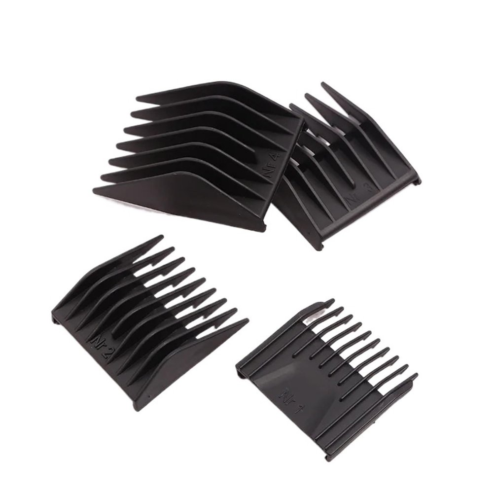 4pcs/set Barber Professional Universal Hair Clipper Limit CombCompatible For Moser400 SeriesCompatible For RowentaReplacement Cutting Guide Combs