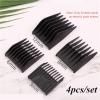 4pcs/set Barber Professional Universal Hair Clipper Limit CombCompatible For Moser400 SeriesCompatible For RowentaReplacement Cutting Guide Combs view 2