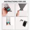 8pcs Hair Clipper Guide Combs AttachmentsCompatible For WahlLimit Comb With Cutting Lengths From 1.25-3 view 4