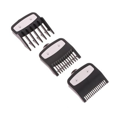 Black Limit Comb Set Hair Clipper Guards Guide Combs Trimmer Styling Tools Attachment Compatible 1.5mm 3mm 4.5mm