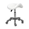 Lexdiwer Saddle Stool Rolling Chair for Medical Massage Salon Kitchen Spa Drafting,Adjustable Hydraulic Stool with Wheels (White, Without Backrest) view 1