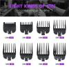 8Pcs/Set Professional Hair Cutting Guide Comb Clipper Limit Comb Trimmer Cutting Styling Tools Attachment Compatible 1.5mm-25mm(Colorful) view 4