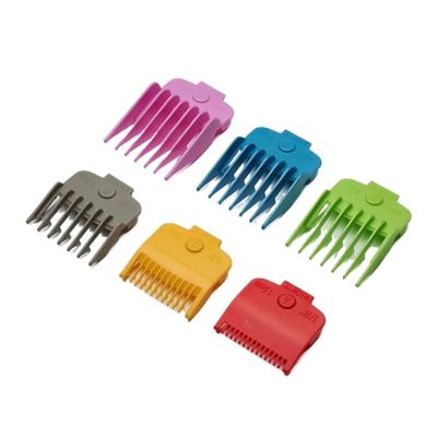 6-Piece Color Limit Comb Set With Magnetism Electric Hair Clipper Guards Hair Salon Barber Professional Cutting Guide Combs