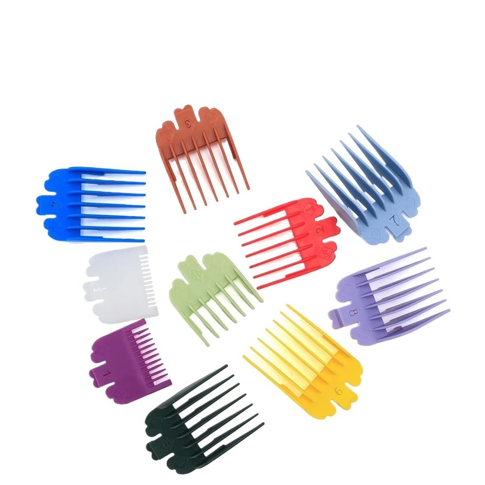 10Pcs Barbershop Universal Hair Clipper Limit Combs Salon Hair Cutting Electric Accessories Barber Home Styling Tools