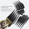 3pcs/set Electric Clipper Large Limit CombCompatible For WahlUniversal Push Shear Black 32/38/51mm G0310(GRAY) view 4