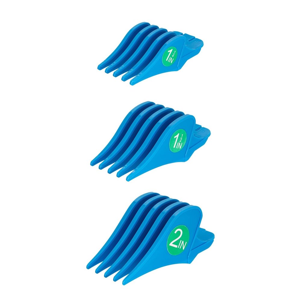 3Pcs Large Limit CombCompatible For WahlElectric Clippers Accessories 32mm 38mm 51mm Barber Shop Hair Clipper Cutting Guide Comb Y0702(3PC-blue)