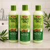 ORS Olive Oil Incredibly Rich Moisturizing Hair Lotion with Castor Oil for Strengthening 12.5 Ounces (Pack of 3) view 4