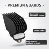Clipper GuardsCompatible For WahlHair Clippers Trimmers With Metal Clip Premium 6 Size Cutting Lengths Limit Guide Comb Attachments(Gray) view 3