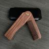 Beard Comb for Men - Foldable Wooden Beard Cleaner Comb | Pocket-Sized Anti-Static Folding for Grooming, Styling, and Maintenance, Portable Tool for Men, Travel, and Daily Use view 3