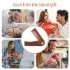 Beard Comb for Men - Foldable Wooden Beard Cleaner Comb | Pocket-Sized Anti-Static Folding for Grooming, Styling, and Maintenance, Portable Tool for Men, Travel, and Daily Use view 4