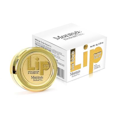 24K Gold Lip Glow Balm for Intense Hydration | Infused with 24k Gold, Vitamin-C & Shea Butter | For Nourished Lips all Day (8g)