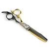 440C Stainless Steel Hair Clipper Set, 6.0-inch Black with d Teeth, Home Hair Clipper Set, Includes Flat Shears and Thinning Shears view 2