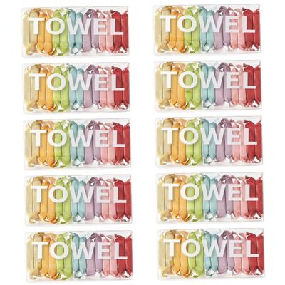 140Pcs Compressed Face Towels, 8.7x9.5 Soft Disposable Face Towel, Compact Portable Compressed Towels for Outdoor Travel Camping Hiking Sport Hotel Beauty Salon