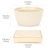 Linkidea Heated Shaving Soap Bowl for Men, Electric Shave Cream Warmer Maintains Warm Temperature, Wet Razor Shave Cream Bowl Accessories (Beige) view 2