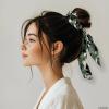 TSOVTHRID Camo Hunting Elastic Hair Ties No Damage Ribbon Satin Silk Hair Ties No Damage Womens Knotted Bow Chic Long Tails Accessory for Travel Pack of 2 view 3