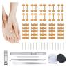 Ingrown Toenail Corrector Kit, Professional Nail Care Tools with Curved Correction Patches for Toe Pain Relief, Home Pedicure Solution(1 Set) view 1
