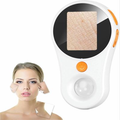 Advanced Skin Analyzer with 2" IPS Display | 500X Digital Microscope, 1080P Video Recording, 8 Adjustable LEDs, Type-C Fast Charging