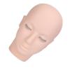 3 Layers Lash Mannequin Head, Eyelash Extension Practice Head, High Density Embedded Layered Silicone Doll Head for Eyelash Training, Realistic Simulation with Soft Silicone view 3