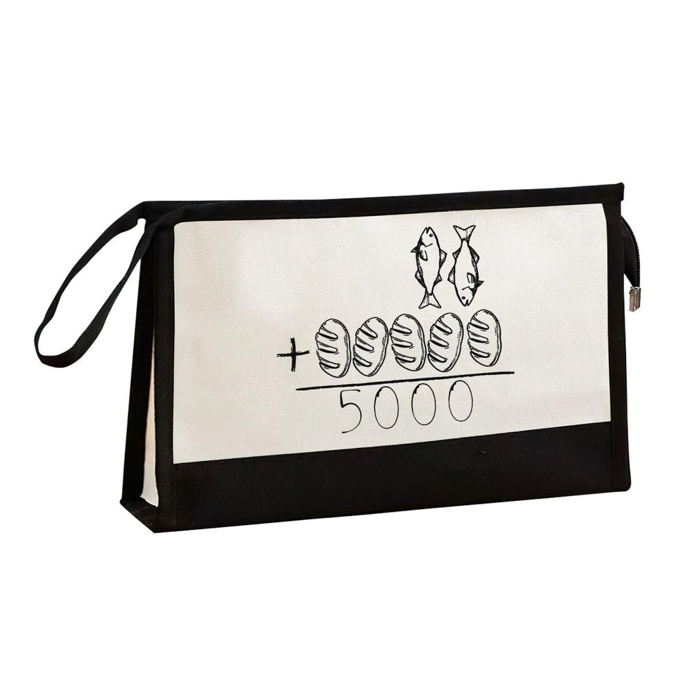 2 Fishes 5 Breads Jesus Feeds The 5000 Christian Bible Verses Toiletry Bag For Car