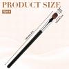 4 PCS Flat Makeup Brush Under Eye Flat Concealer Brush for Eyebrows Eyeshadow Applicators Brushes for Makeup Blending Powder Cream Highlight view 2
