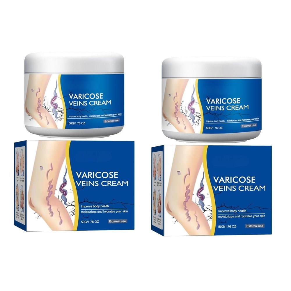 2 Pcs Varicose Veins Cream for Legs, SkinCream for Legs, Spider Varicose Veins ReliefCream,