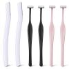 6Pack Eyebrow Razors Stainless Steel Dermaplaning Tool for Face, Small Eyebrow Shaver for Women Men Peach Fuzz and Fine view 2