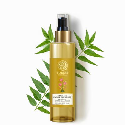 For.est Essentials Delicate Facial Cleanser with Kashmiri Saffron & Neem 130ml