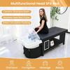 Head Spa Equipment Massage Table with Shampoo Bowl, Head Spa Massage Bed with Water Cycle & Fumigation Stationary Esthetician Beds for Lash Physical Therapy Treatment Wax Beauty Salons, Black view 2