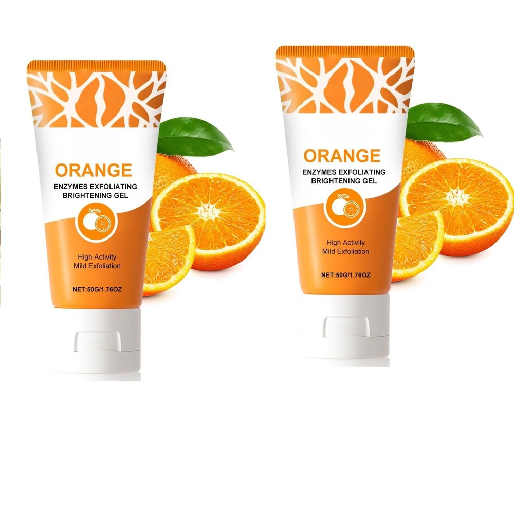 Enzymes Exfoliating Brightening Gel,Remove Blackheads & Moisturize Skin,Deep Clean Pores (2pcs, 1.76 fl oz)