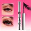 Upgraded Iron Metal Wand Mascara - Waterproof Tubing Formula, Long-Lasting 3D Curling, Smudge-Proof & Flake-Free (Black) view 4