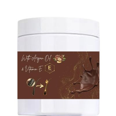 Blossom-LAB Chocolate Hair Mask | 8 Oz | Deep Conditioning Treatment for Dry Damaged Hair, with Argan Oil, Keratin, Biotin, Vitamin E, and Chebe Extract, for Smooth, Long, and Deeply Hydrated Hair