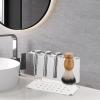 AlluraPet Razor and Brush Holder Wall Mounted Transparent Acrylic Organizer Space Saving for Bathroom 6.69x3.15x4.53 inch view 2