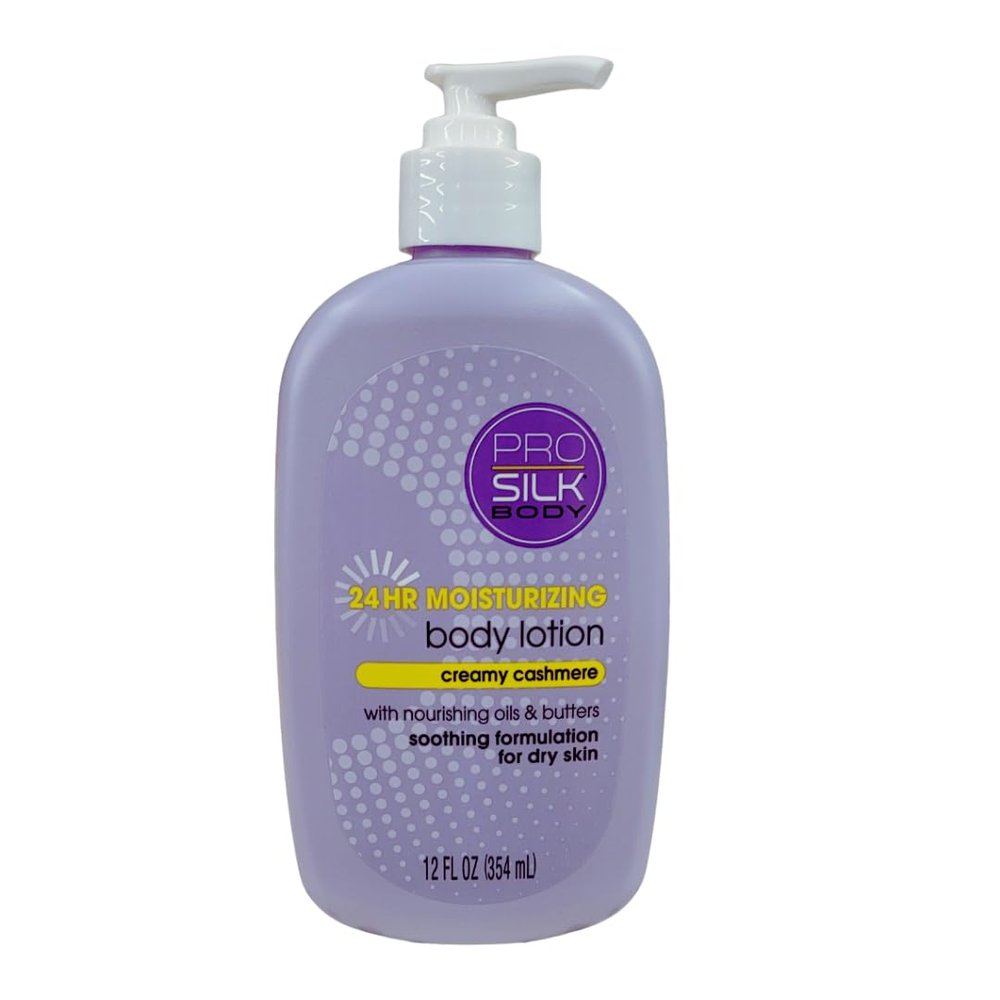1 Bottle - 24 HR Moisturizing Body Lotion  Creamy Cashmere, Long-Lasting Hydration, Softening Body Cream  12 oz