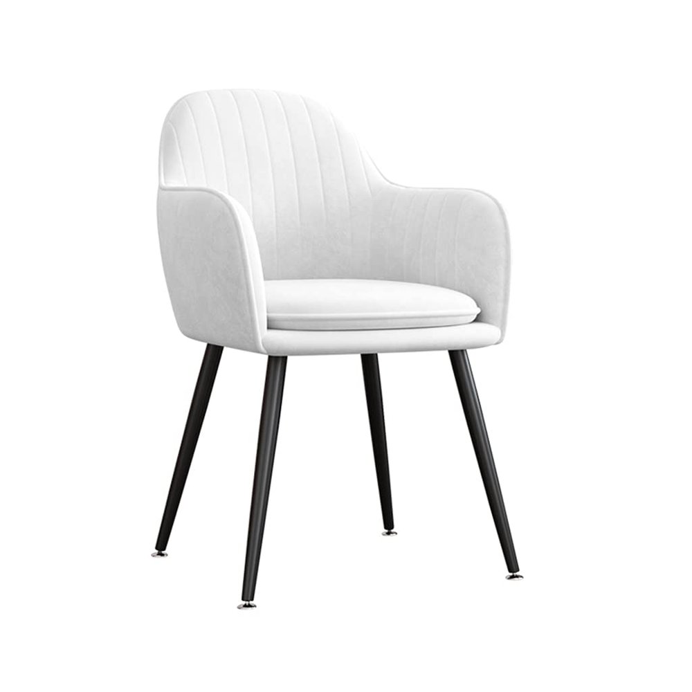 Modern Pink Vanity Chair with Black Metal Legs  Stylish Makeup Stool for Dressing Table Salon & Bedroom  Versatile Shoe Bench (No Cushion)