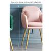 Modern Pink Vanity Chair with Black Metal Legs  Stylish Makeup Stool for Dressing Table Salon & Bedroom  Versatile Shoe Bench (No Cushion) view 4