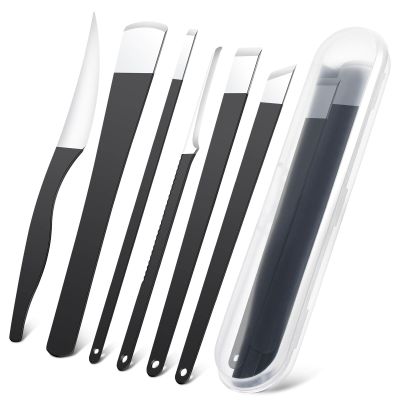 6Pcs Pedicure Knife Set, Professional Foot Knife with A Storage Box, Ingrown Toenail Removal Kit, Foot Care Tools Hard Dry Skin Remover for Hand Feet
