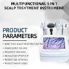 5-in-1 Scalp Analysis Machine, 10-Inch Skin & Hair Detector, Professional Skin Oil & Hair Diagnosis Equipment with 5 Interchangeable Handles for Comprehensive Scalp Health Evaluation view 2