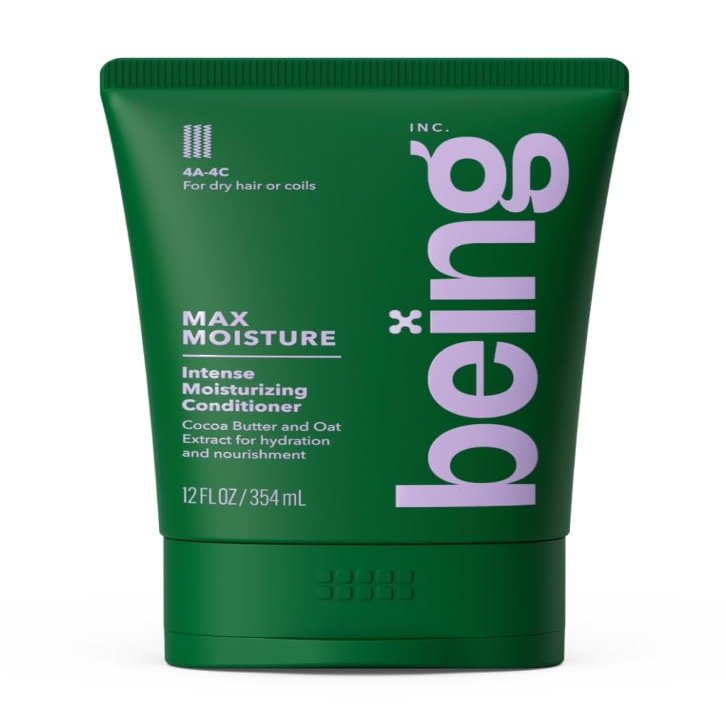 being MAX MOISTURE Moisturizing Conditioner, for Dry Hair or coils, Cocoa Oat Extract 12 fl oz
