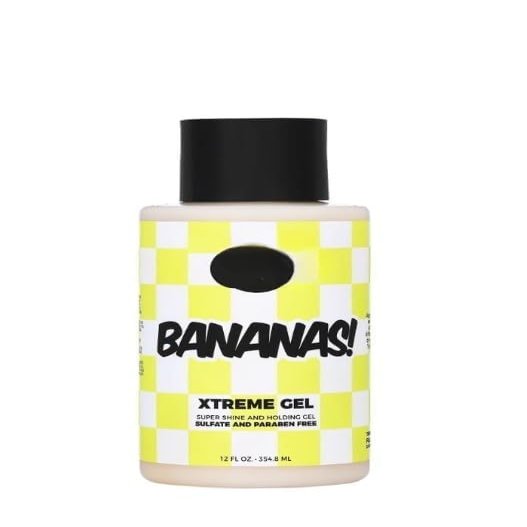 Banana & Bamboo Hair Styling Gel  Long Lasting Hold, Unisex, 12oz-Pump Bottle (Pack of 1)