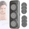 360 Rotating Electric Back Bath Brush - Wall-Mounted Exfoliating Scrubber with 3 Adjustable Speeds for Deep Cleansing in The Shower view 1