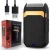 Wet OR Dry Electric Foil Shaver, Black and Gold, Dual Function Cordless Razor with LED Indicator view 3