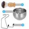 HEANUJJ Men Shaving Kit with Soap Bowl and Brush Stand Lightweight Portable Shaving Set for Travel Easy to Use and Clean Grooming Tool for Softening Beard and Convenient Storage view 3