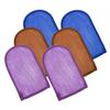 FUOYLOO 6pcs Exfoliating Bath Mitts Thickened Shower Gloves for Gentle Skin Scrubbing and Cleaning Double-sided Bath Gloves with Vibrant Blue Purple Colors for Spa and Daily Use view 1