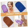 FUOYLOO 6pcs Exfoliating Bath Mitts Thickened Shower Gloves for Gentle Skin Scrubbing and Cleaning Double-sided Bath Gloves with Vibrant Blue Purple Colors for Spa and Daily Use view 2