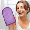FUOYLOO 6pcs Exfoliating Bath Mitts Thickened Shower Gloves for Gentle Skin Scrubbing and Cleaning Double-sided Bath Gloves with Vibrant Blue Purple Colors for Spa and Daily Use view 3