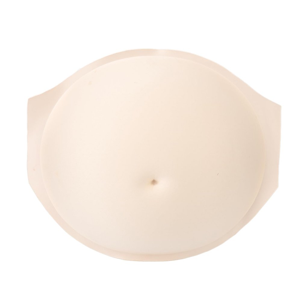 Gucagle Fake Belly Pregnancy Tummy Lightweight Breathable Self Adhesive Sponge Belly for Costume Cosplay Stage Props 14.6 x 12.2 x 7in